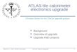 ATLAS tile calorimeter electronics upgrade