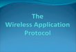 The  Wireless Application Protocol