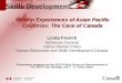 Reform Experiences of Asian Pacific Countries: The Case of Canada