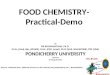 FOOD CHEMISTRY-Practical-Demo