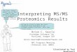 Interpreting MS/MS Proteomics Results