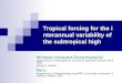 Tropical forcing for the interannual variability of  the subtropical high