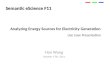 A nalyzing E nergy Source s  for Electricity Generation Use Case Presentation