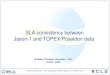 SLA consistency between  Jason-1 and TOPEX/Poseidon data