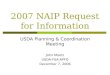 2007 NAIP Request for Information