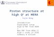 Proton structure at high Q 2  at HERA
