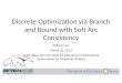 Discrete Optimization via Branch and Bound with Soft Arc Consistency