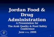 Jordan Food & Drug Administration