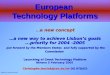 European  Technology Platforms