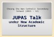 JUPAS Talk under New Academic Structure