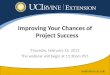 Improving Your Chances of Project Success