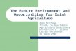 The Future Environment and Opportunities for Irish Agriculture