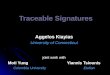 Traceable Signatures