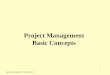 Project Management Basic Concepts