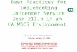 Best Practices for Implementing Unicenter Service Desk r11.x in an  HA MSCS Environment