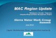 MAC Region Update  Mokelumne - Amador - Calaveras Integrated Regional Water Management  Region
