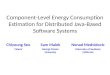 Component-Level Energy Consumption Estimation for Distributed Java-Based Software Systems