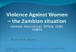 Violence Against Women – the Zambian situation