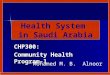 CHP300 : Community  Health Program-l