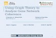 Using Graph Theory to Analyze Gene Network Coherence
