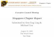 Executive Council Meeting Singapore Chapter Report