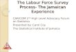The Labour Force Survey Process- The Jamaican Experience