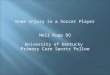 Knee Injury in a Soccer Player Nell Kopp DO University of Kentucky  Primary Care Sports Fellow