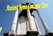 Ancient Rome Concrete Uses
