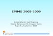 EPIMS 2008-2009