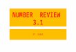 NUMBER  REVIEW  3.1