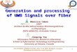 Generation and processing  of UWB Signals over fiber