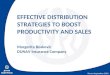 EFFECTIVE DISTRIBUTION STRATEGIES TO BOOST  PRODUC T IVITY AND SALES Margerita Boskovic