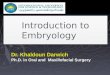 Introduction to Embryology