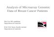 Analysis of Microarray Genomic Data of Breast Cancer Patients