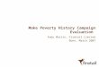 Make Poverty History Campaign Evaluation