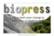 Linking land cover change to pressures on biodiversity
