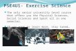PSE4U1- Exercise Science