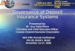 Governance of Deposit Insurance Systems