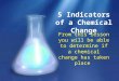 5 Indicators of a Chemical Change