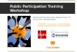 Public Participation Training Workshop