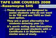 TAFE LINK COURSES 2008 –Rossmoyne SHS
