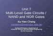 Unit 7 Multi-Level Gate Circuits /  NAND and NOR Gates