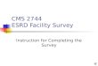 CMS 2744  ESRD Facility Survey