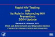 Rapid HIV Testing  and Its Role in Advancing HIV Prevention: 2004 Update