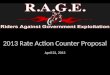 2013 Rate Action Counter Proposal