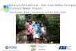 Rotary International - San Jose Water Company Thailand Water Project