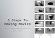 3 Steps To Making Movies