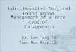 Management of a rare type of  Ca appendix