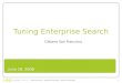 Tuning Enterprise Search