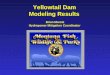 Yellowtail Dam Modeling Results  Brian Marotz Hydropower Mitigation Coordinator